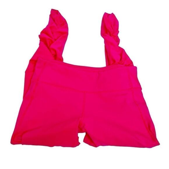 Fabletics hot pink PureLuxe ruched capri leggings size S - Picture 11 of 12
